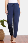 Zivame Lounge Viscose Blend Joggers - Medieval Blue — thumbnail 2